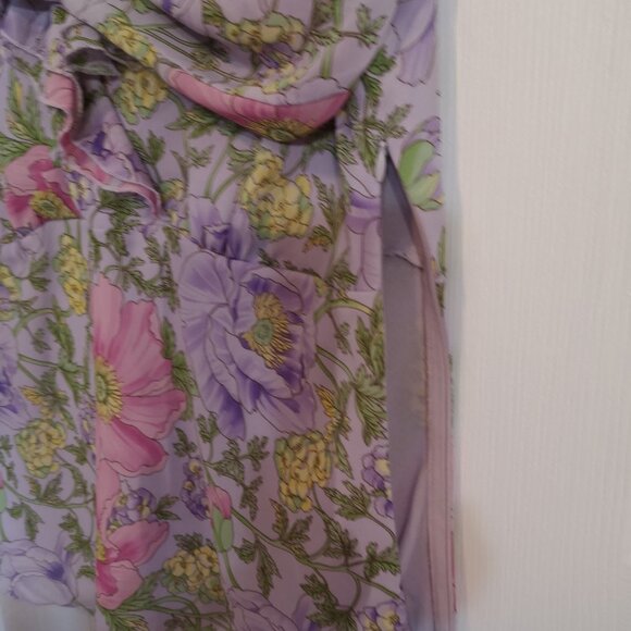 Bob Mackie women's floral 3/4 sleeve blouse Size M - Picture 4 of 7
